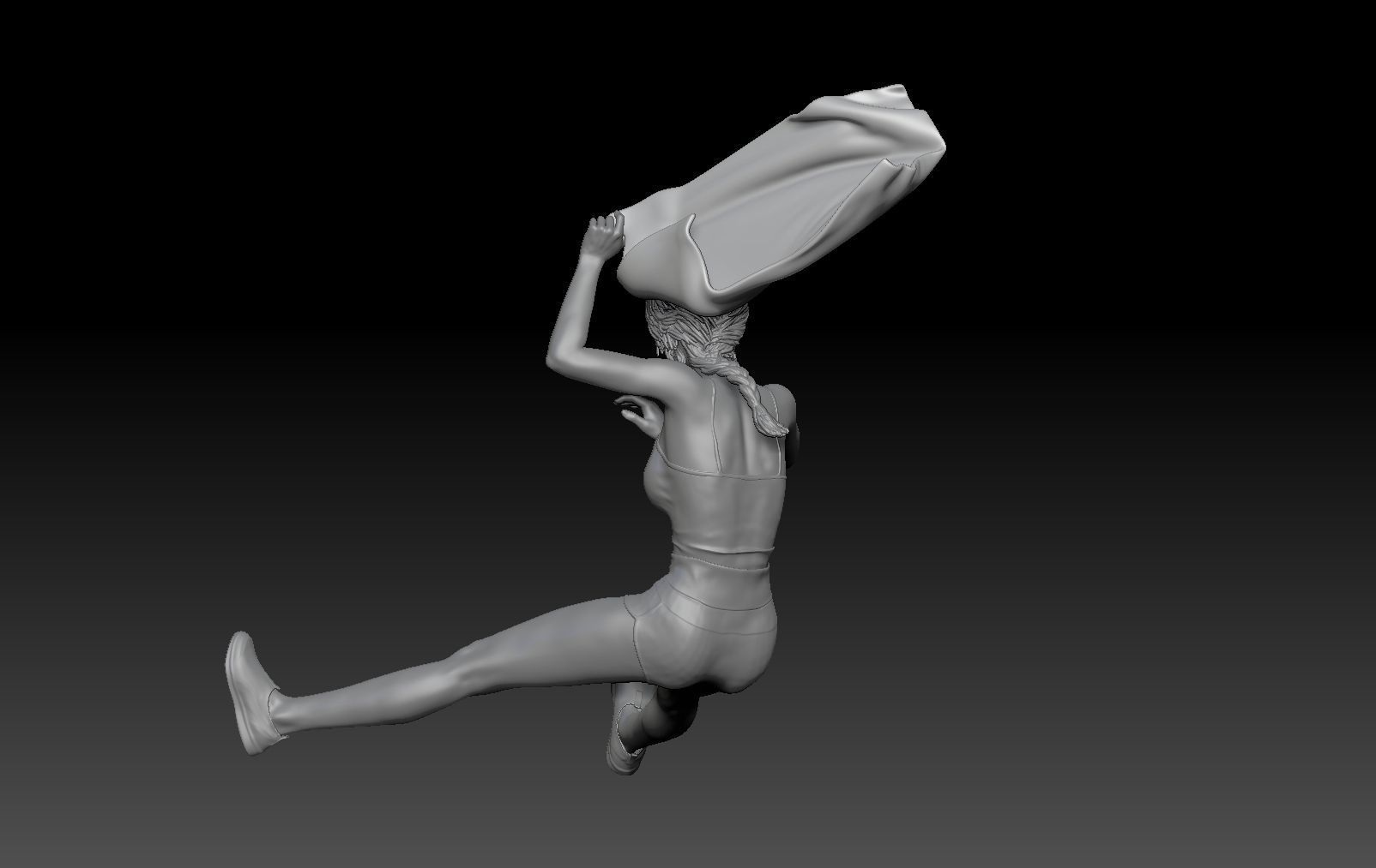 SCOOTER TRAVEL GIRL 2 3D print model_3