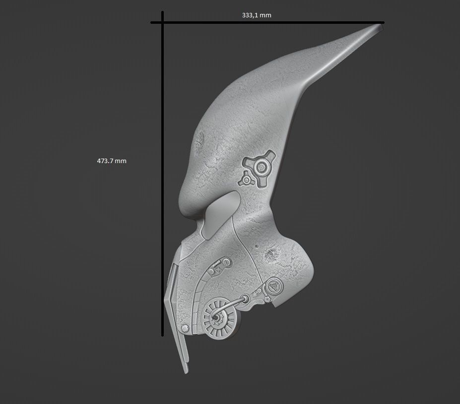 Predator Bio Mask ver  5 3D print model_1