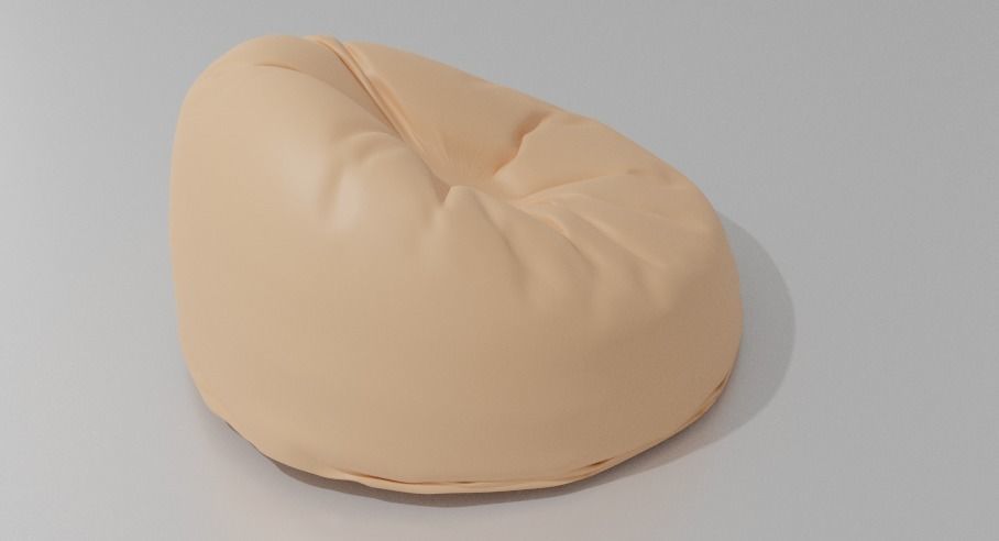 bean bag chair Free 3D model_4
