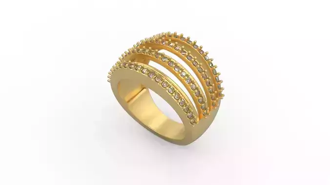 Woman Solitaire Ring 584