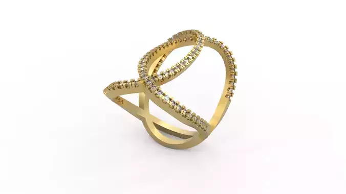 Woman Solitaire Ring 610