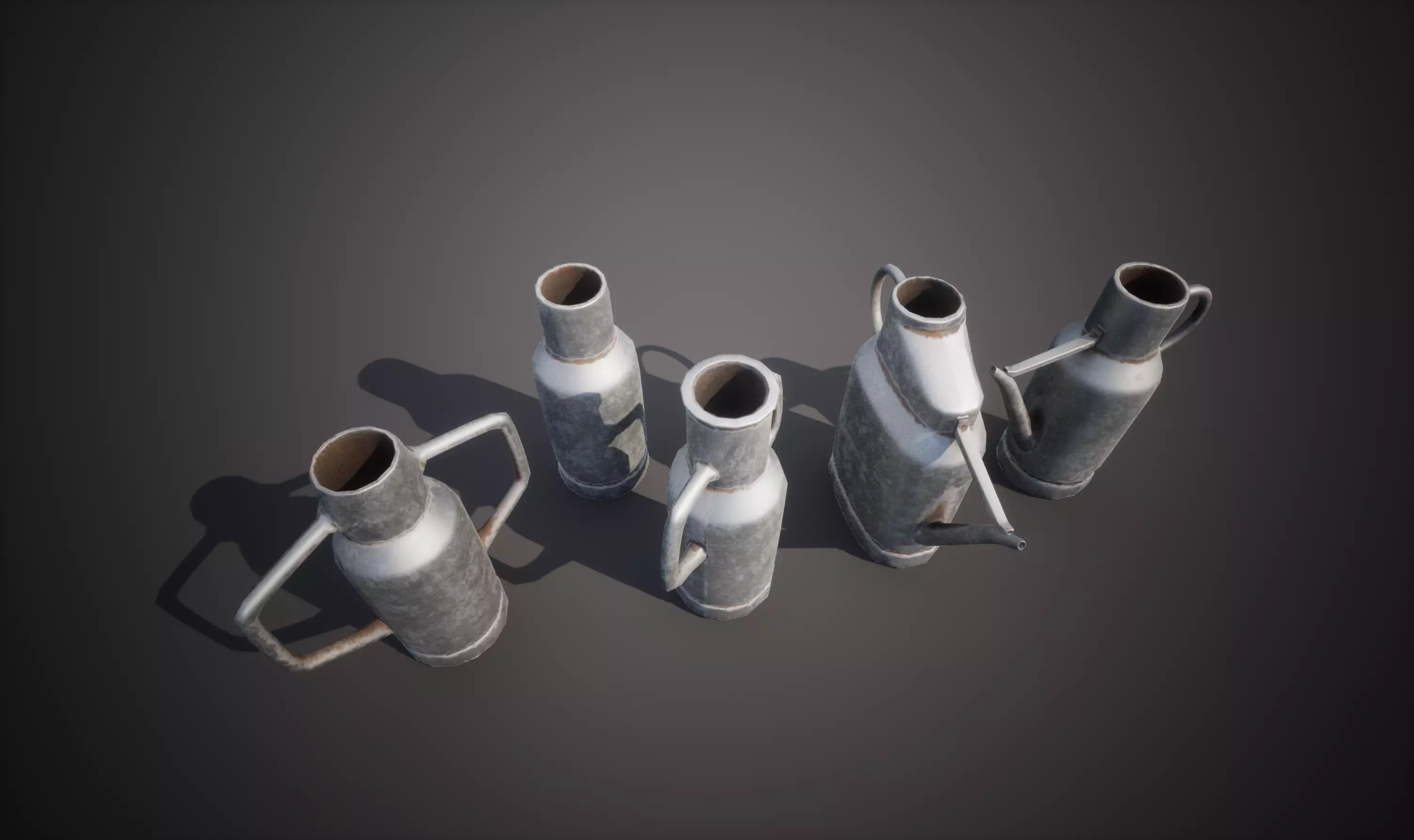 dairy utensils Low-poly 3D model