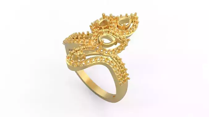 Woman Solitaire Ring 587