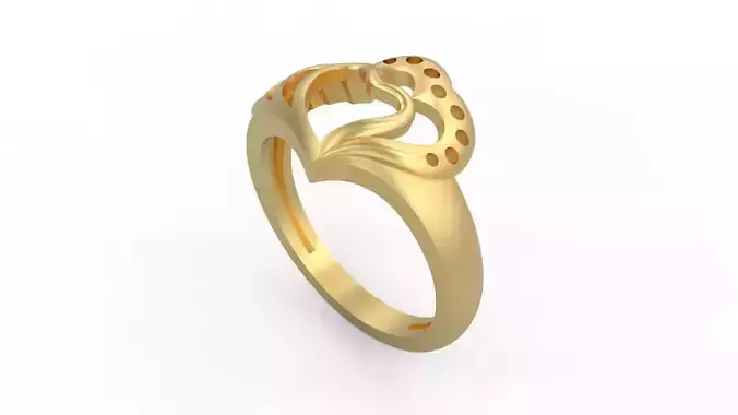 Woman Solitaire Ring 612