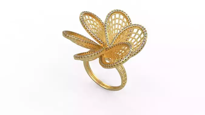 Woman Solitaire Ring 616