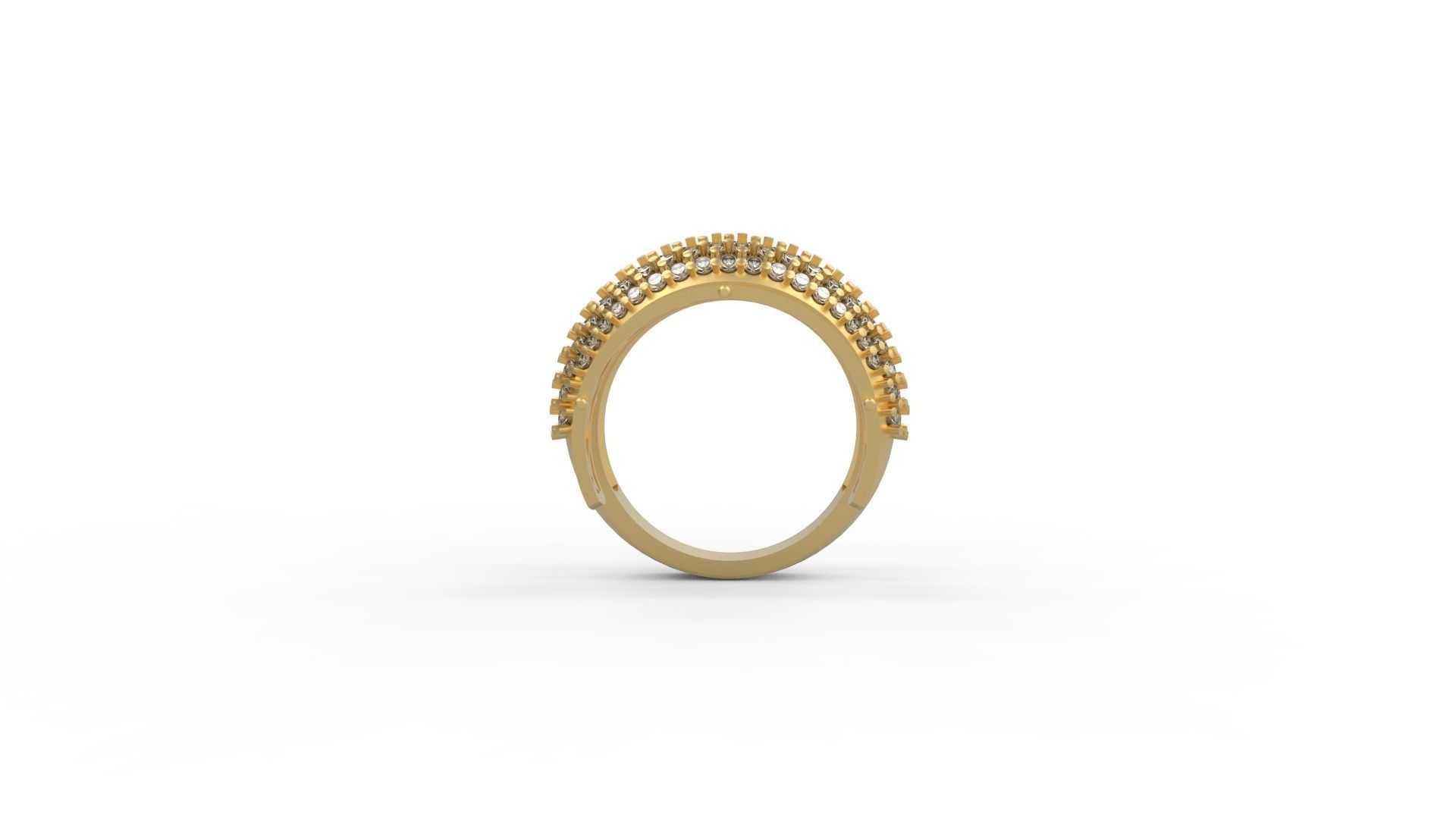 Woman Solitaire Ring 598 3D print model_1