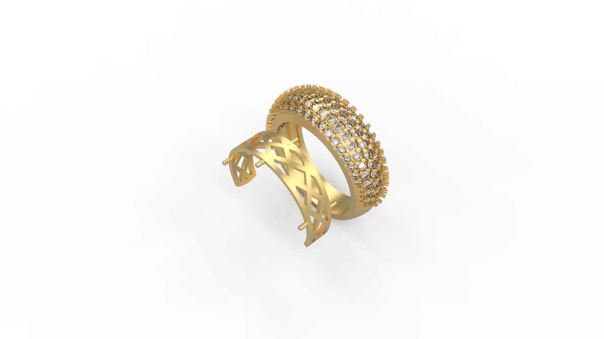Woman Solitaire Ring 598 3D print model_0
