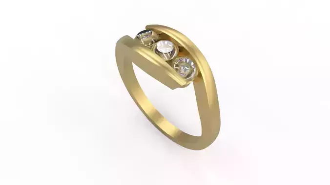 Woman Solitaire Ring 601