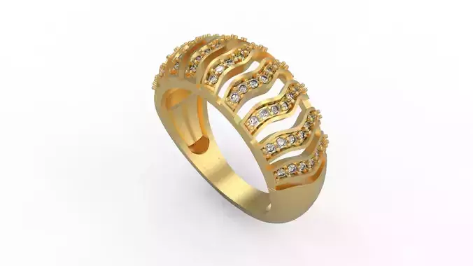 Woman Solitaire Ring 618