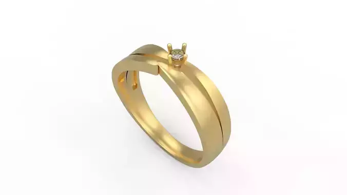 Woman Solitaire Ring 608