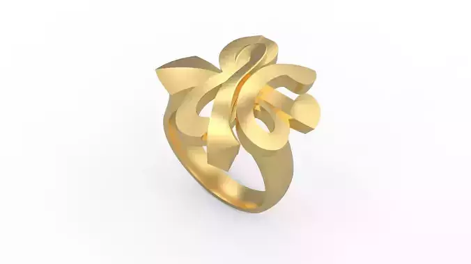 Woman Solitaire Ring 640