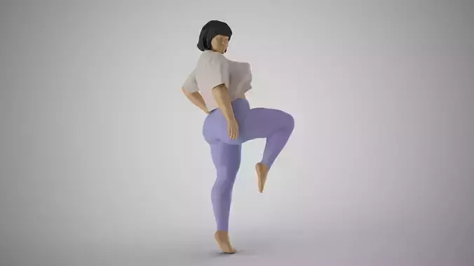 Overweight Woman Leg Lift