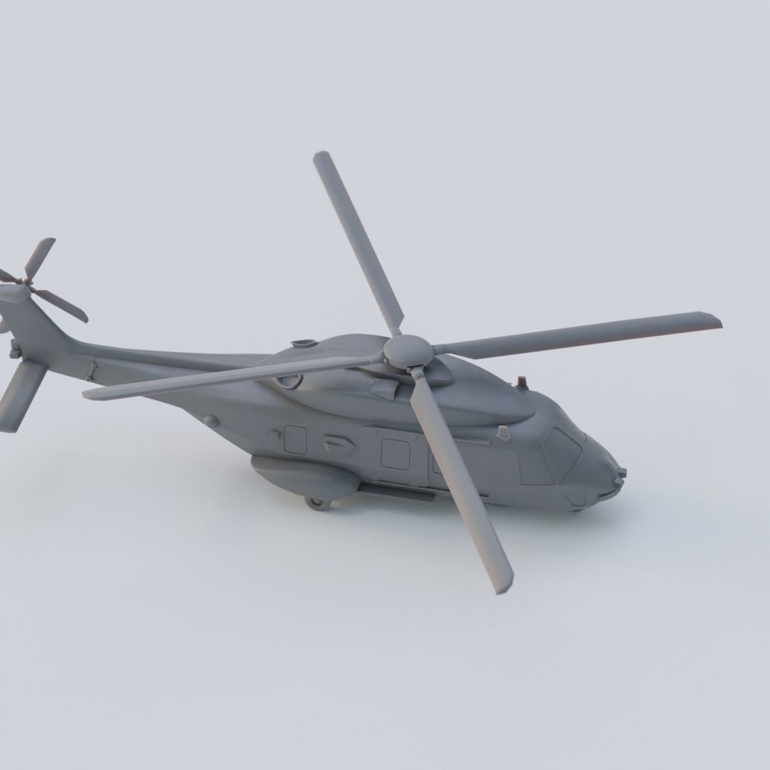 NH90 NFH navy helicopter 3D print model_2