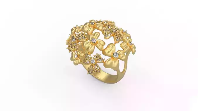 Woman Solitaire Ring 630