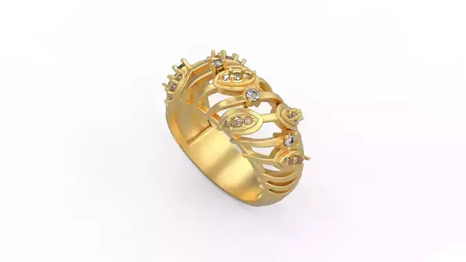 Woman Solitaire Ring 631