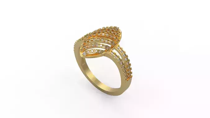 Woman Solitaire Ring 638