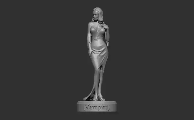 Vampira Vintage Figure