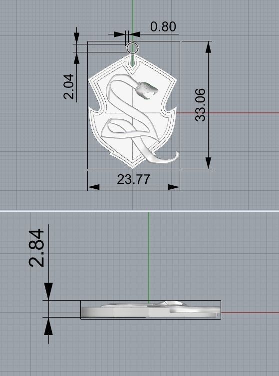 Hogwarts Legacy  coat of arms pendants 3D Model Collection_6