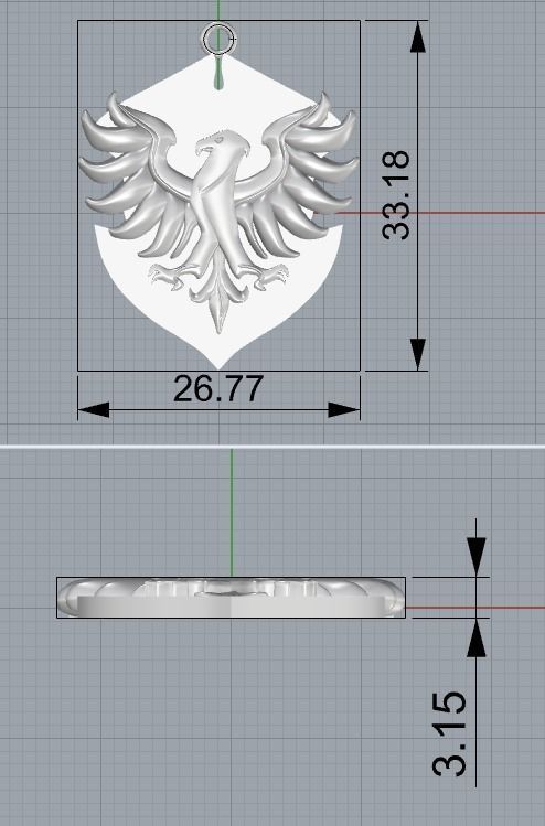Hogwarts Legacy  coat of arms pendants 3D Model Collection_9