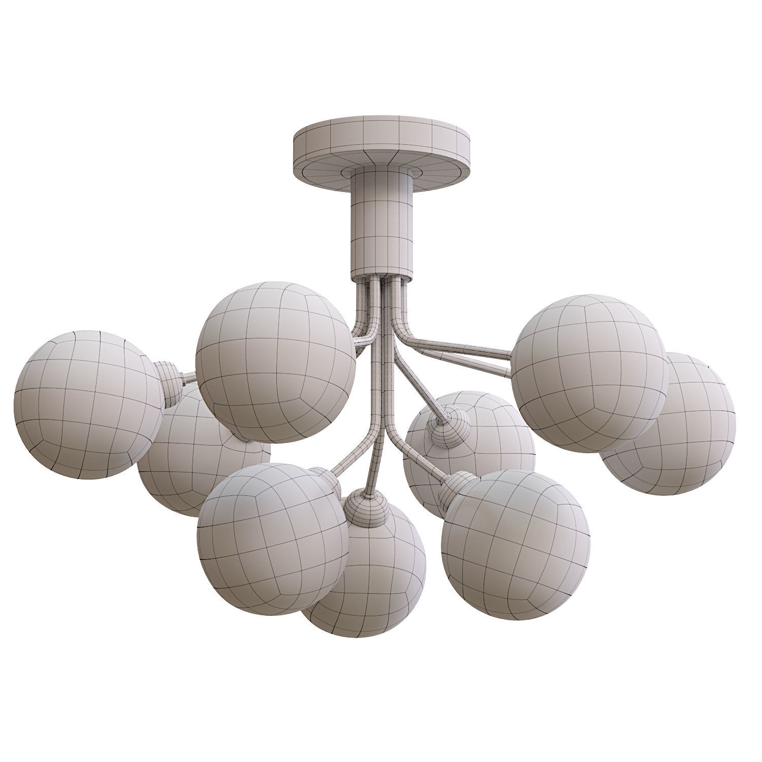 Chandelier Nuura Apiales 9 Ceiling 3D model_3