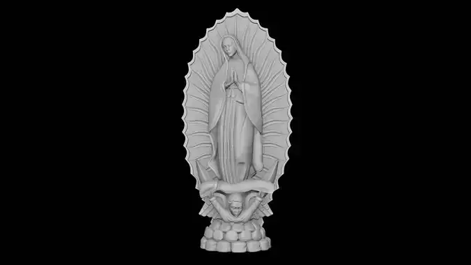 3D printing model  Our Lady of the Virgin Mary