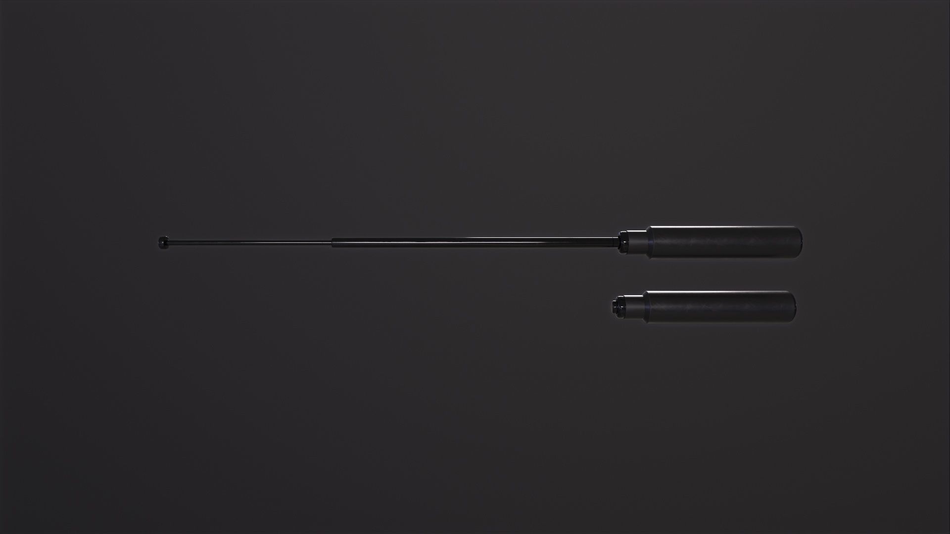 Police Metal Stick 3D Model Low-poly 3D model_3