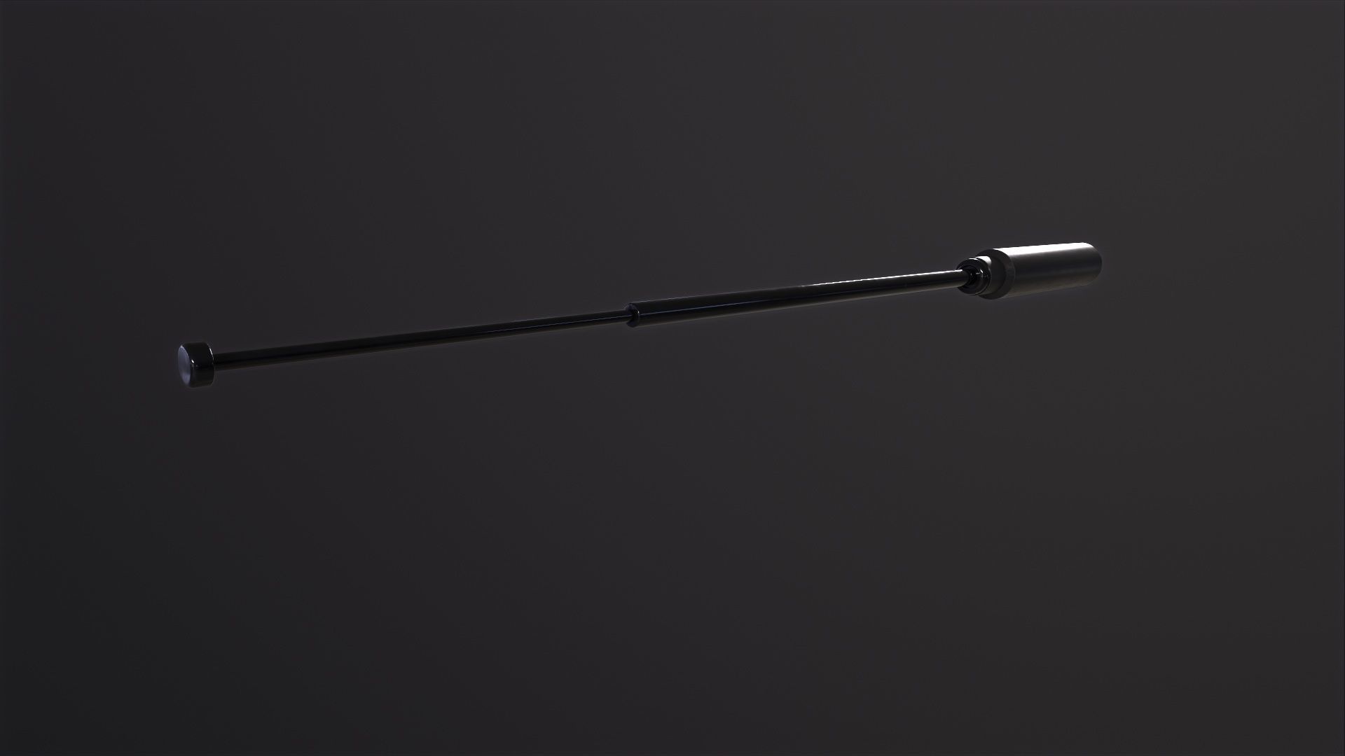 Police Metal Stick 3D Model Low-poly 3D model_4