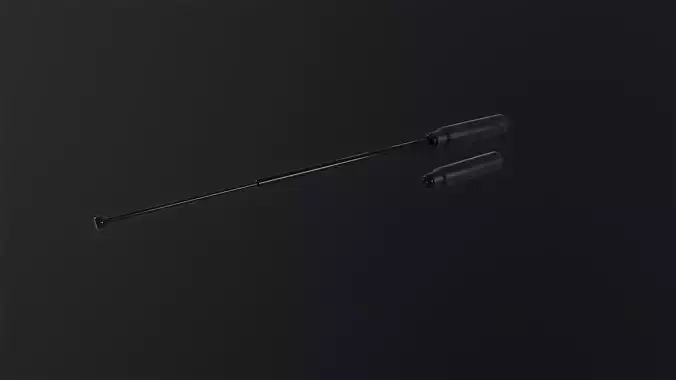 Police Metal Stick 3D Model Low-poly 3D model