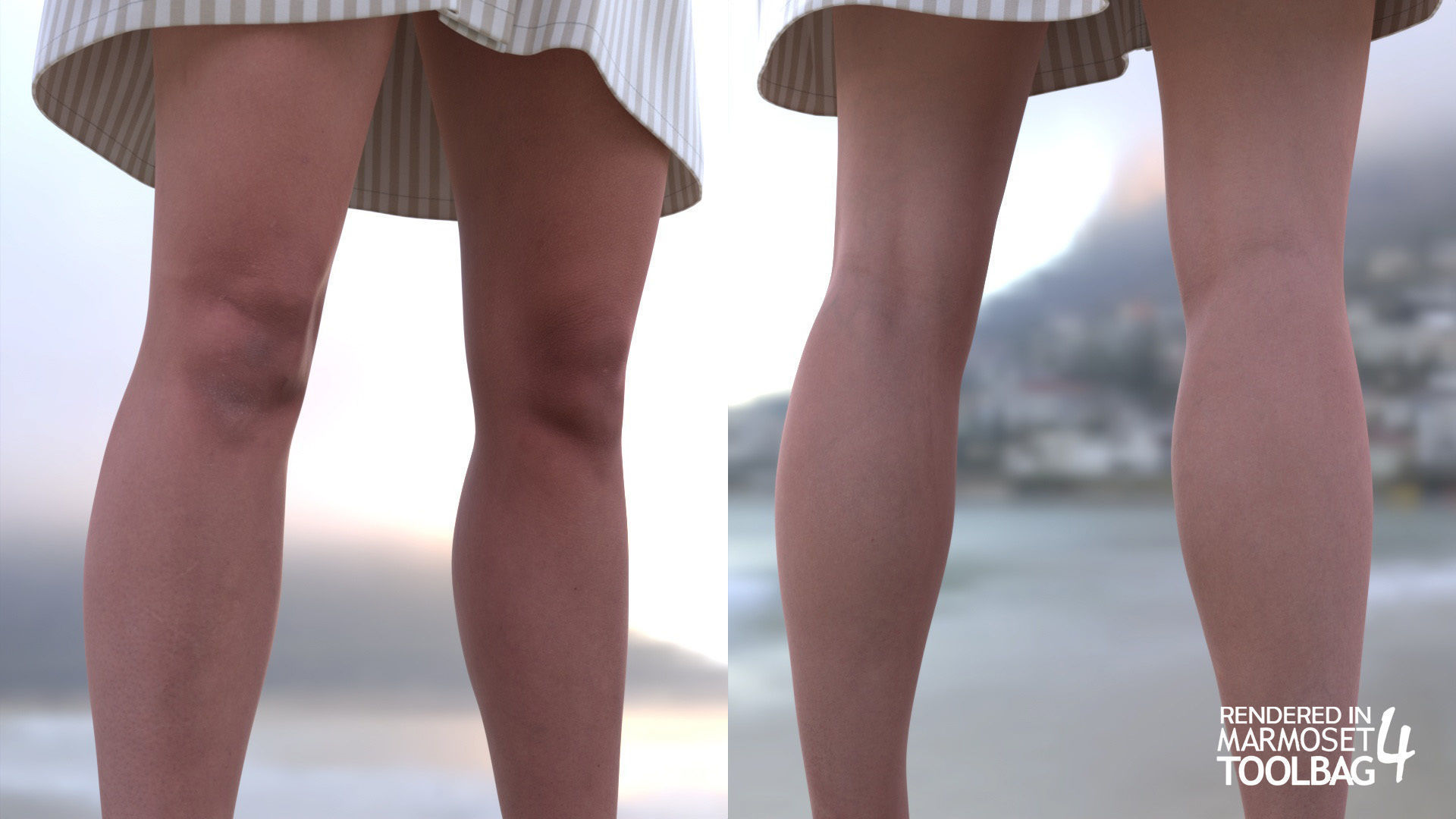 Woman - Bathrobe - Modular - Rigged Low-poly 3D model_19