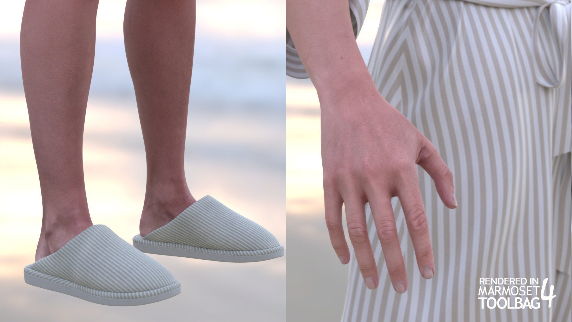 Woman - Bathrobe - Modular - Rigged Low-poly 3D model_20