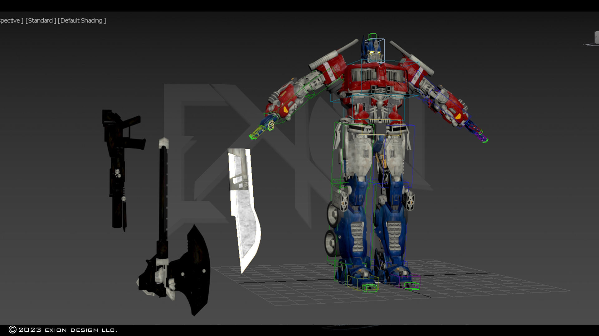 Transformers Optimus Prime Bumblebee Movie ver 3D model_12