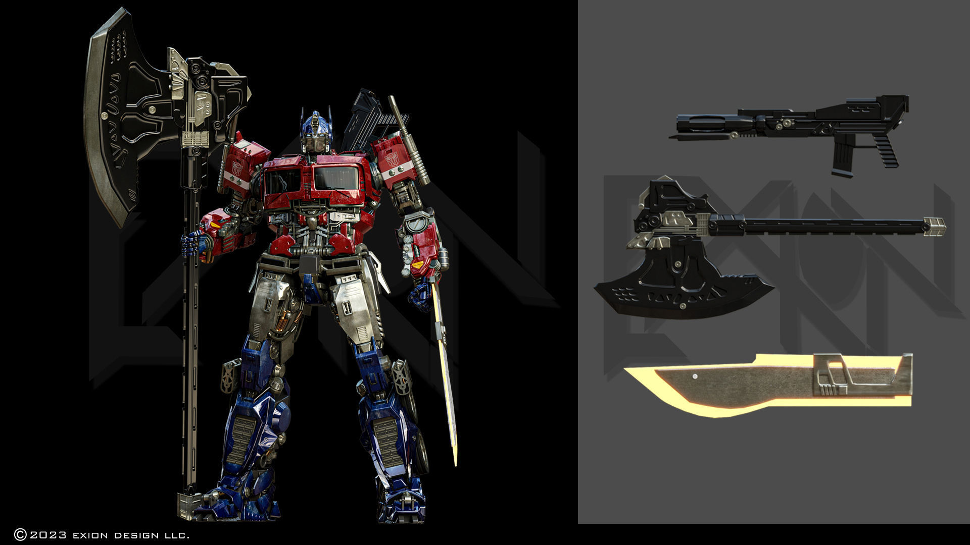 Transformers Optimus Prime Bumblebee Movie ver 3D model_10