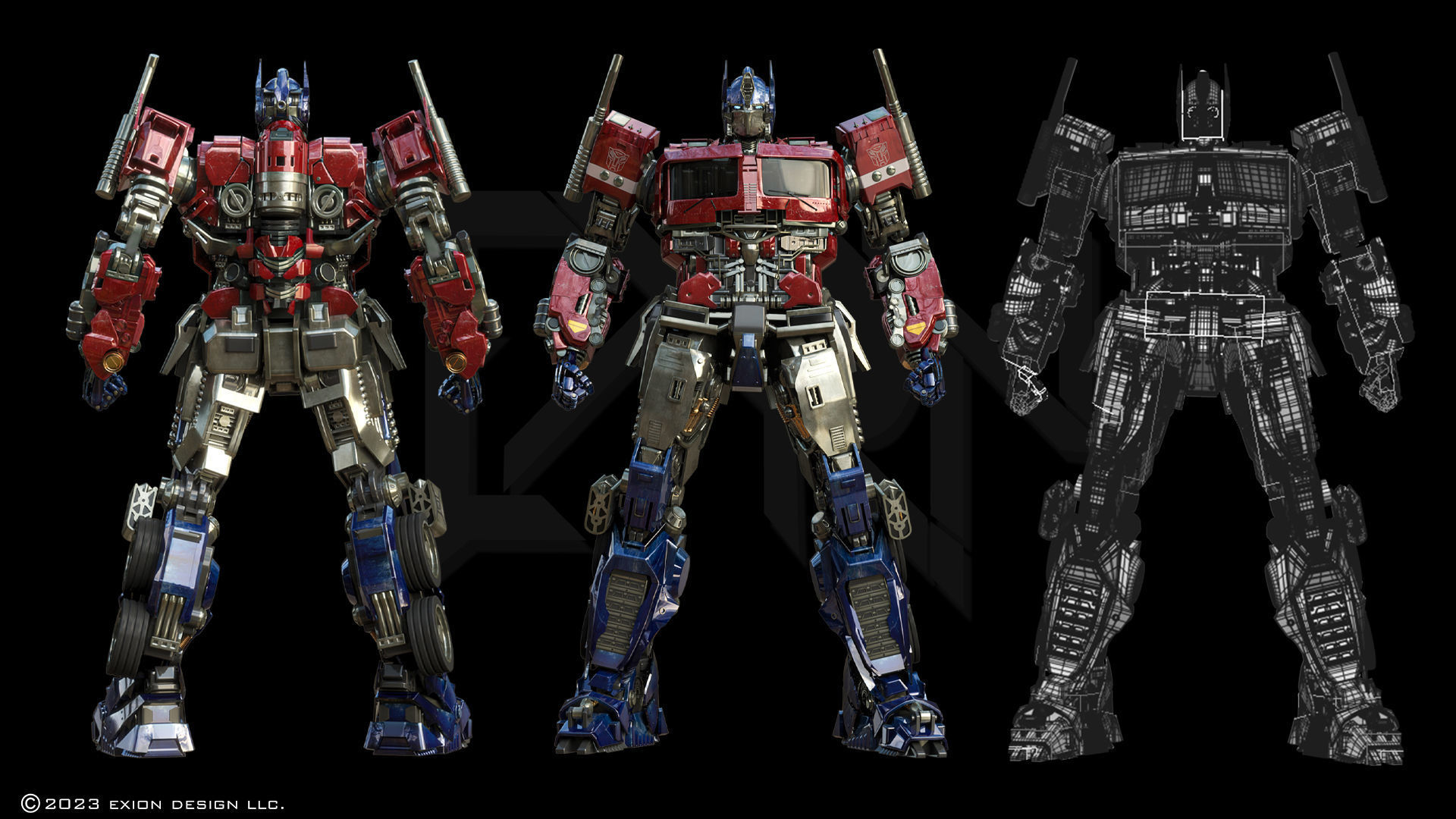 Transformers Optimus Prime Bumblebee Movie ver 3D model_4