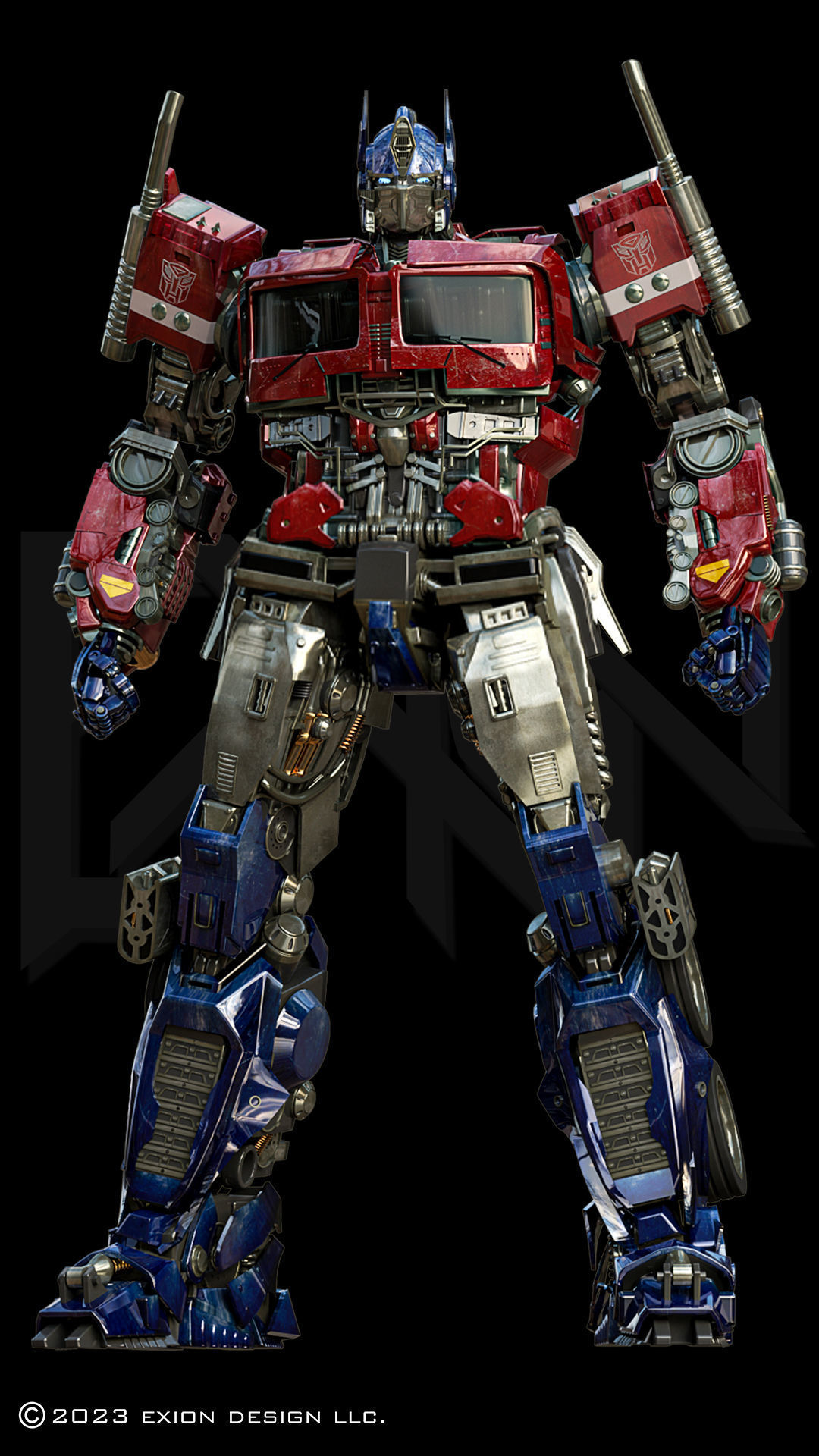 Transformers Optimus Prime Bumblebee Movie ver 3D model_1