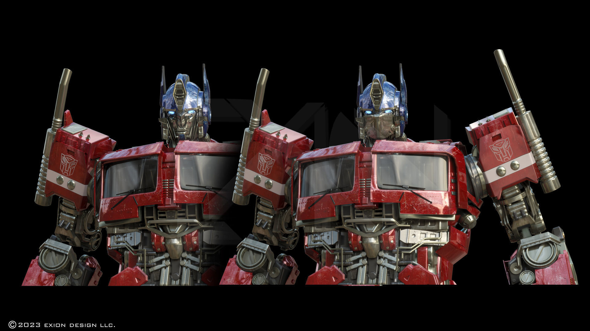 Transformers Optimus Prime Bumblebee Movie ver 3D model_5
