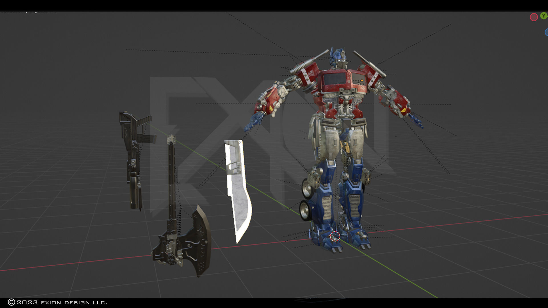Transformers Optimus Prime Bumblebee Movie ver 3D model_13