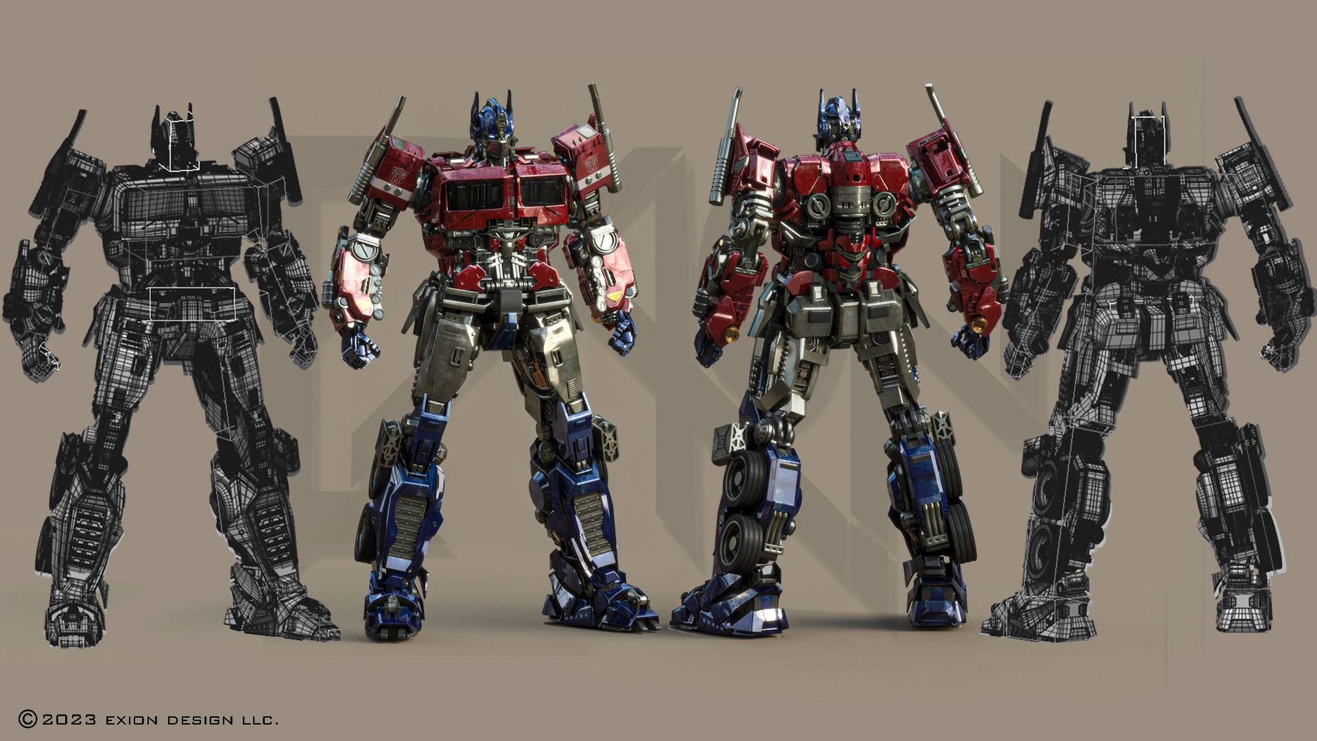 Transformers Optimus Prime Bumblebee Movie ver 3D model_11