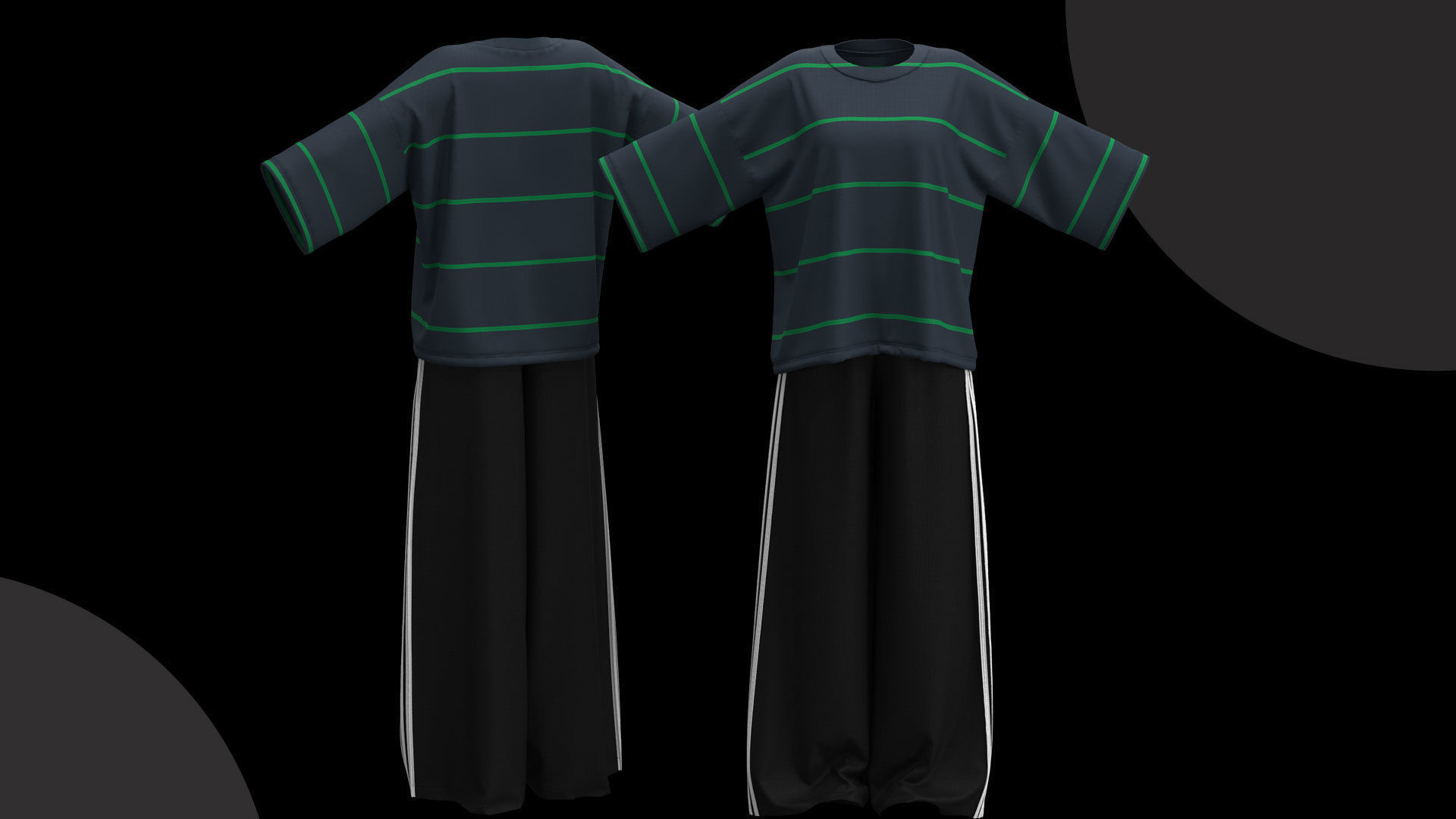 13 Different Styles of Female cartoon character clothing Vol 4 3D model_21