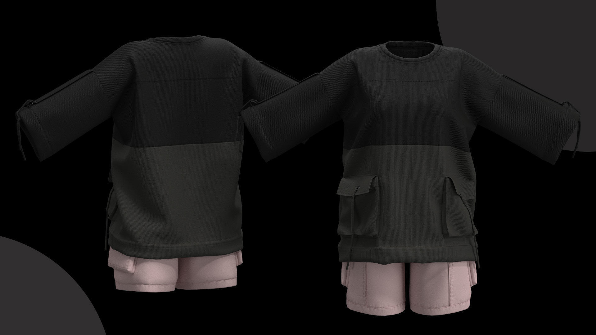 13 Different Styles of Female cartoon character clothing Vol 4 3D model_18