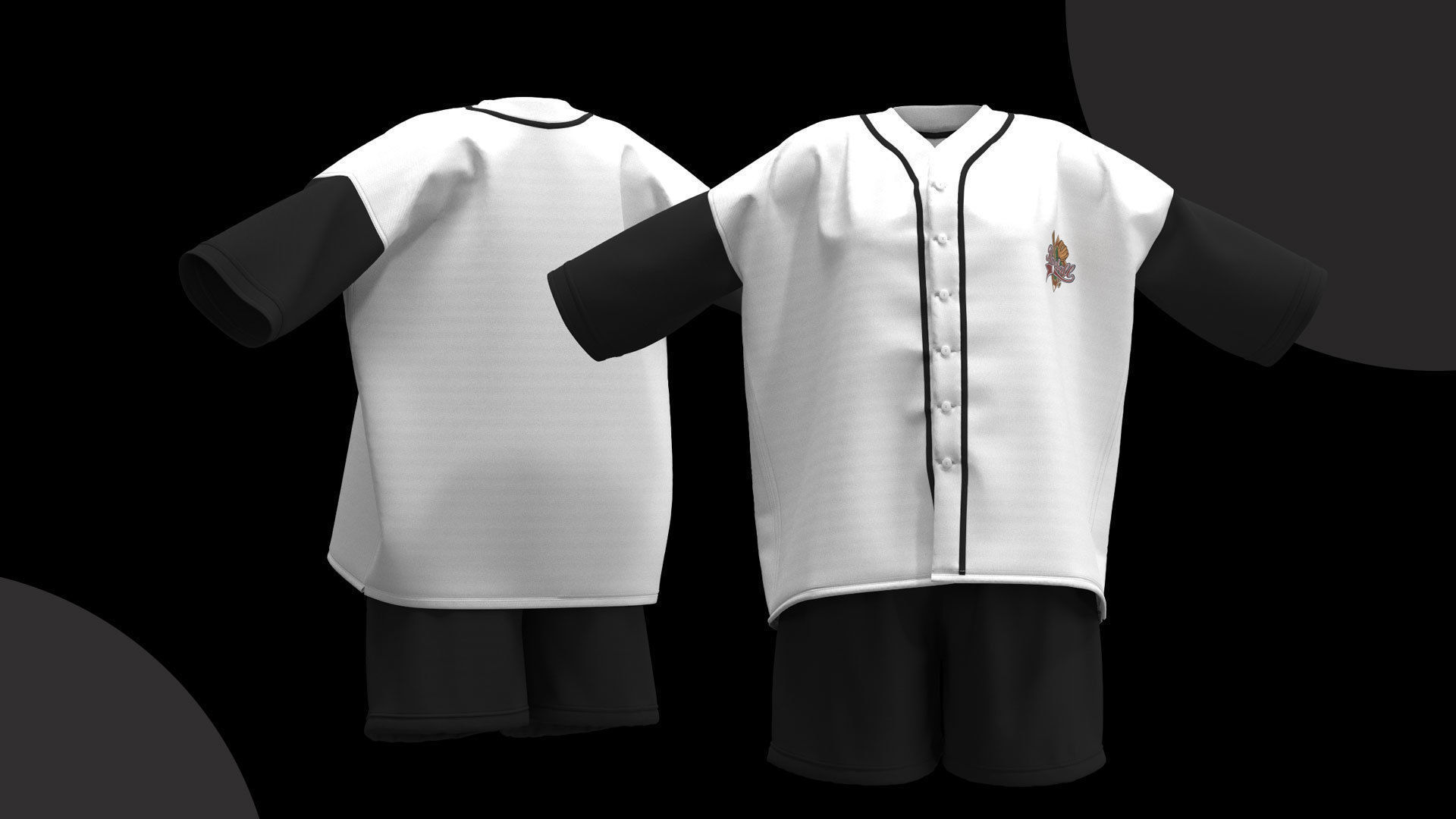 13 Different Styles of Female cartoon character clothing Vol 4 3D model_28