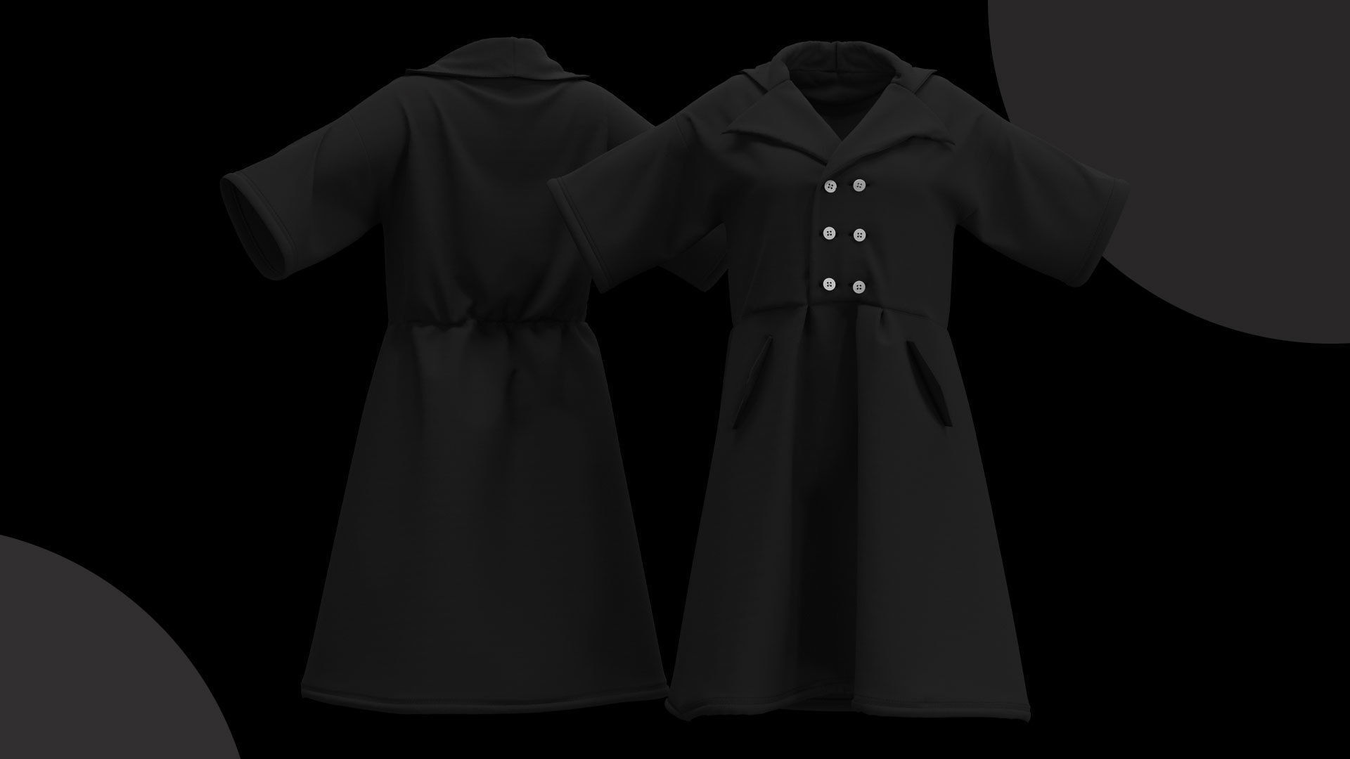 13 Different Styles of Female cartoon character clothing Vol 4 3D model_11