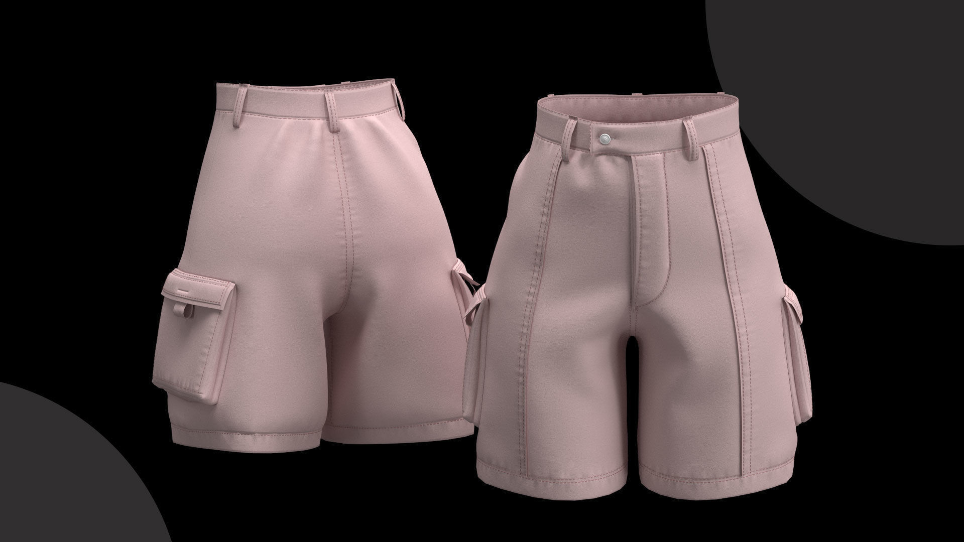 13 Different Styles of Female cartoon character clothing Vol 4 3D model_19