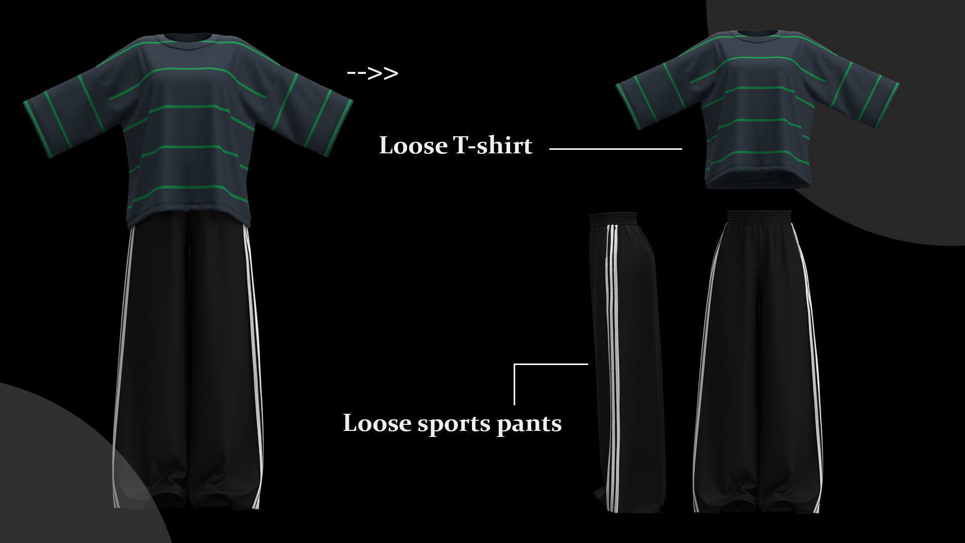 13 Different Styles of Female cartoon character clothing Vol 4 3D model_20