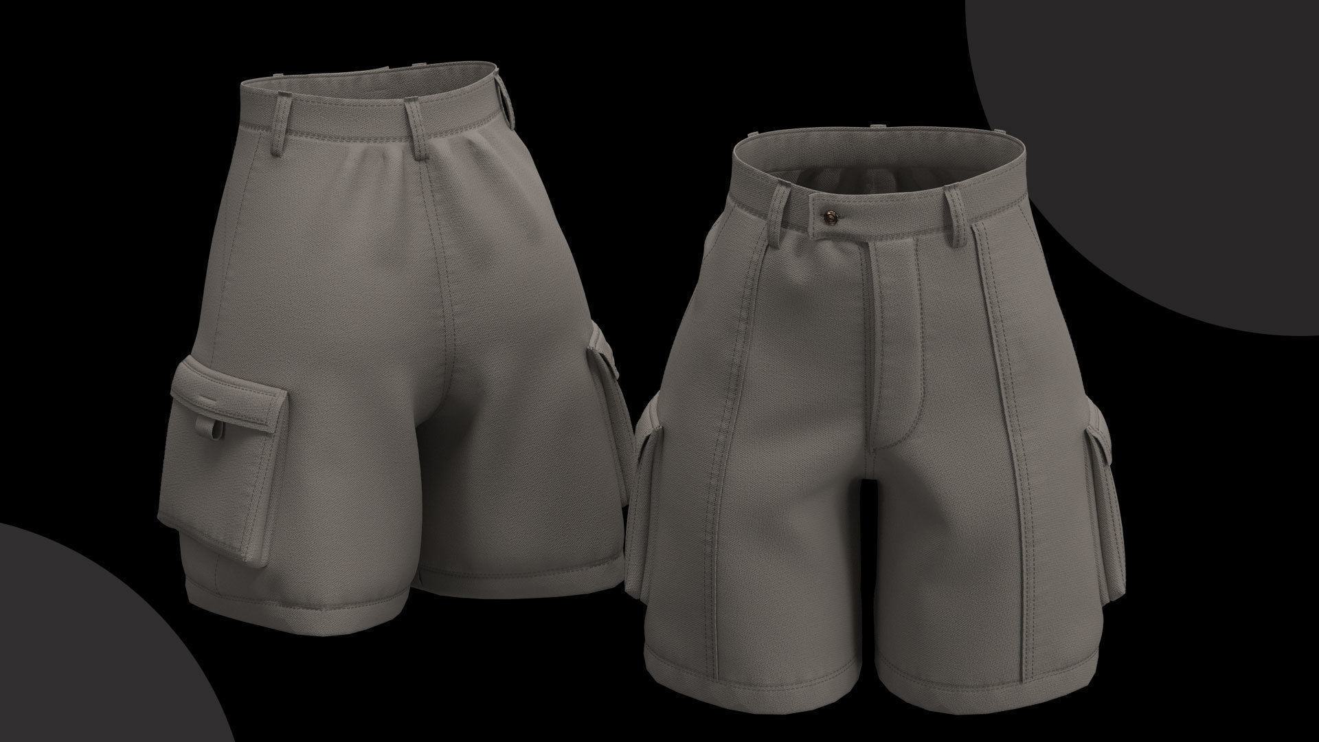 13 Different Styles of Female cartoon character clothing Vol 4 3D model_16