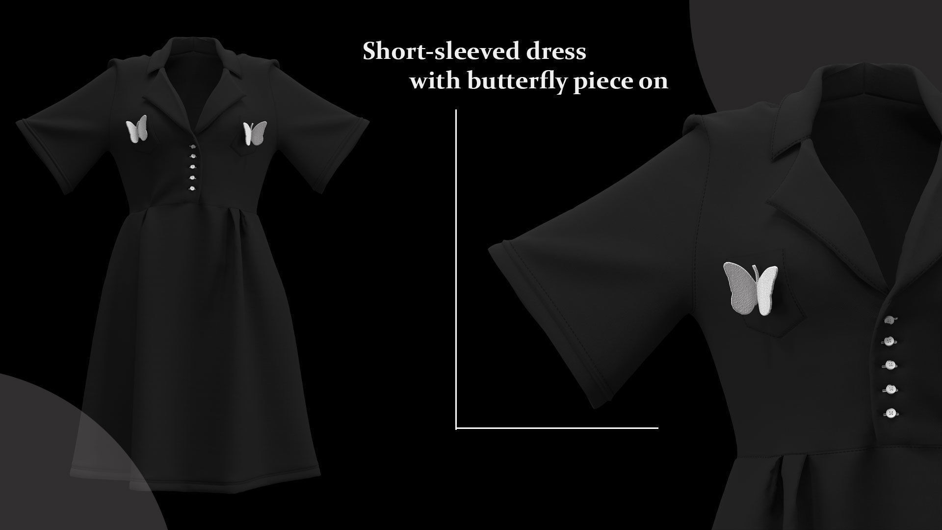 13 Different Styles of Female cartoon character clothing Vol 4 3D model_8