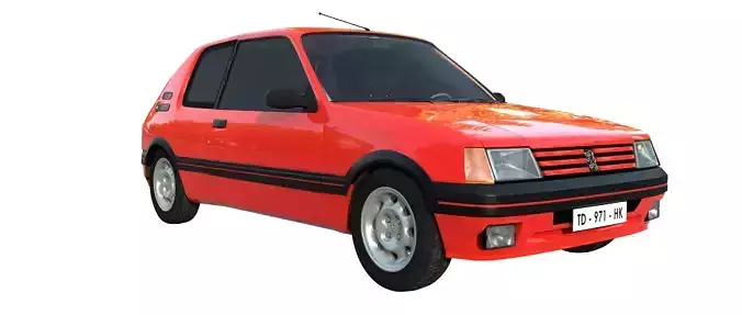 Peugeot 205 gti 3D model