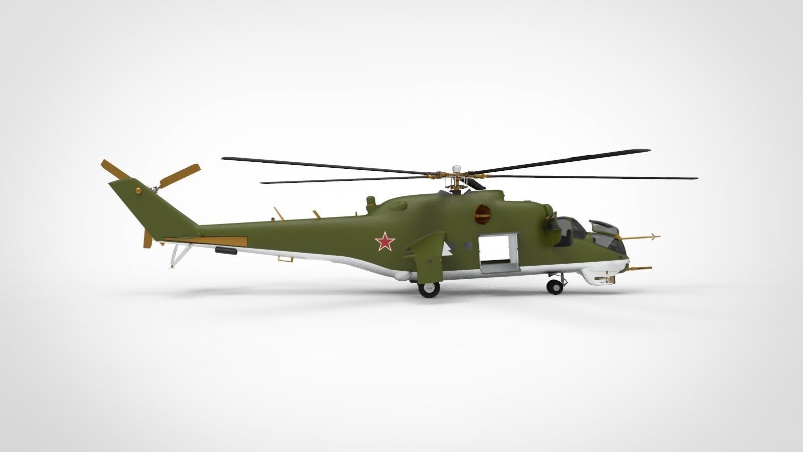 Mil Mi-24 Hind 3D model_2