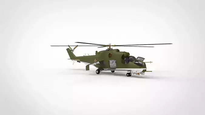 Mil Mi-24 Hind 3D model