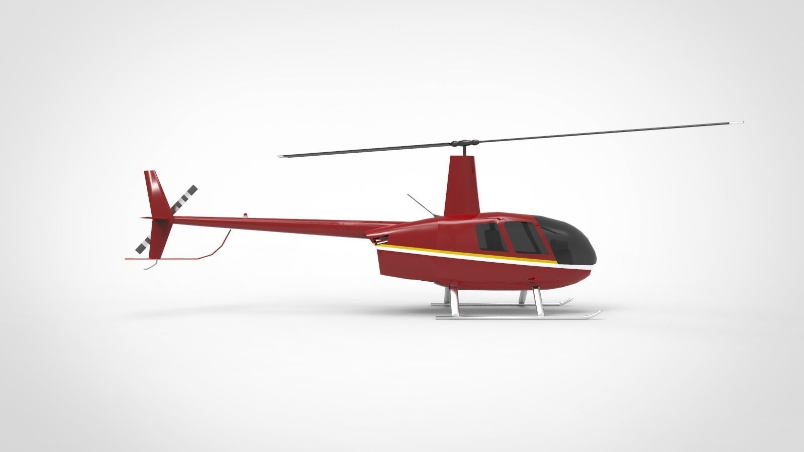 Helicopter R66 Turbine 3D model_4