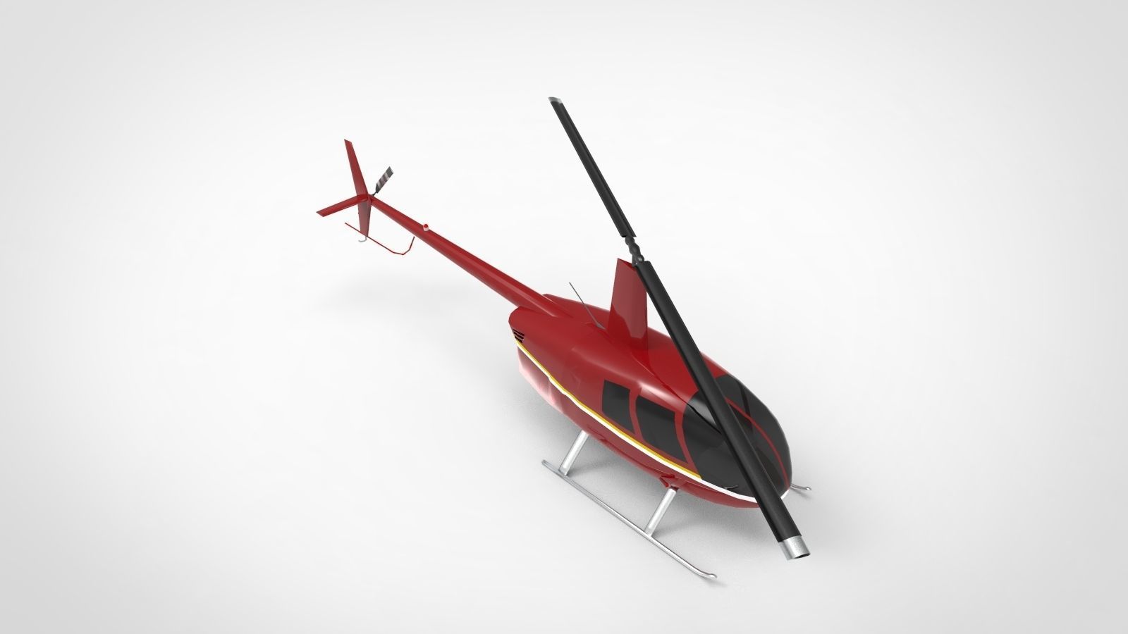 Helicopter R66 Turbine 3D model_5